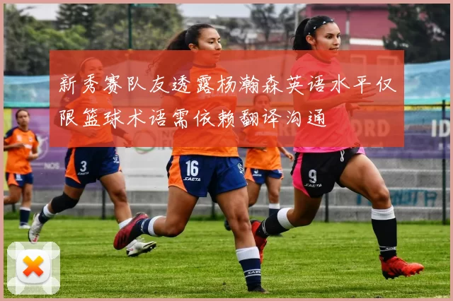 新秀赛队友透露杨瀚森英语水平仅限篮球术语需依赖翻译沟通